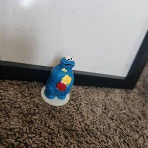 Sesame Street Cookie Monster PVC Figure VHTF Vintage Rare Cake Topper Wilton